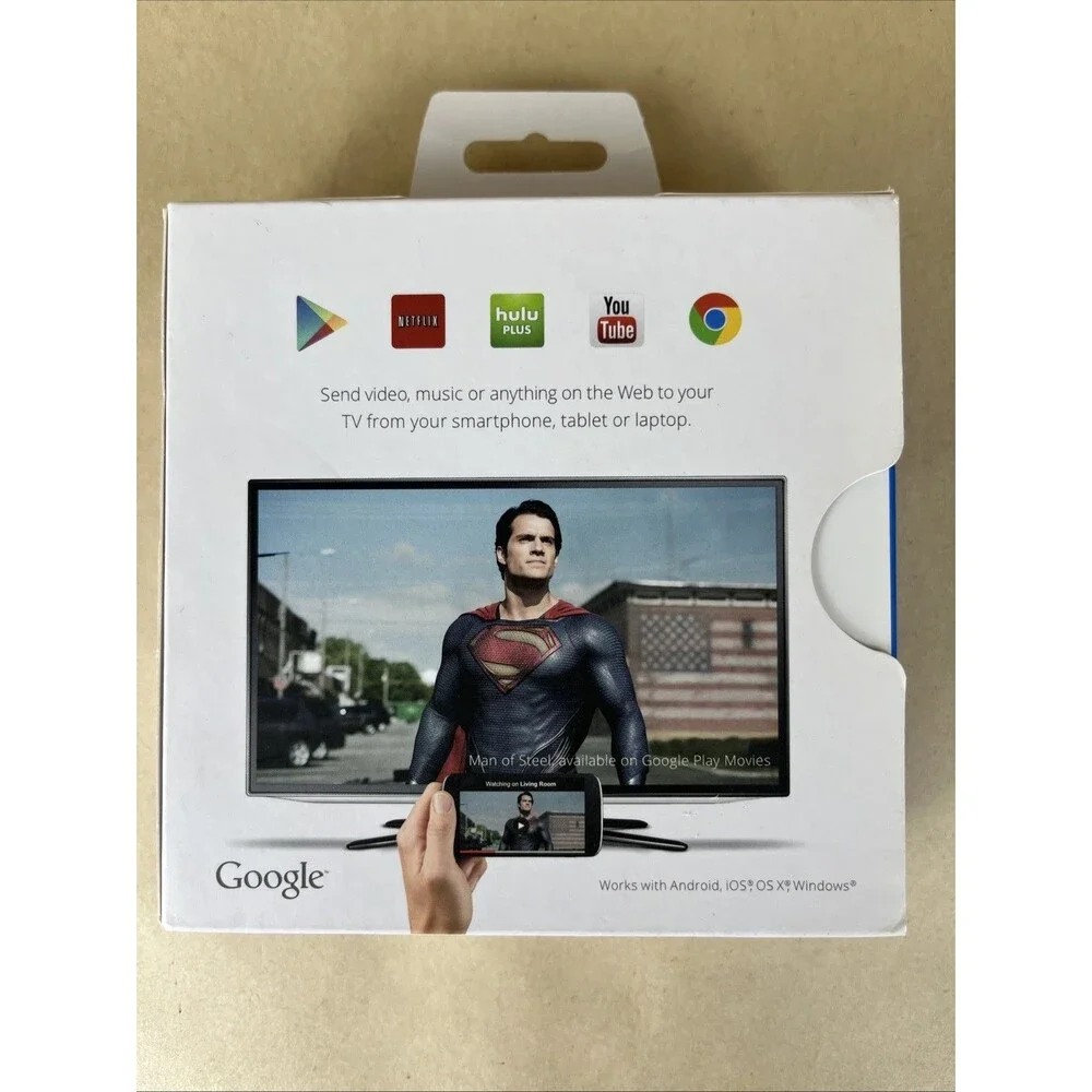 Google Chrome Chromecast 1st Generation 2013 HDMI Media‎ Streamer WiFi TV